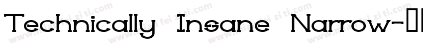 Technically Insane Narrow字体转换